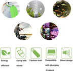 Aquarium USB Air Pump Ultra Quiet Nano Air Pump for Fish Tank with Hanging Buckle (Green)