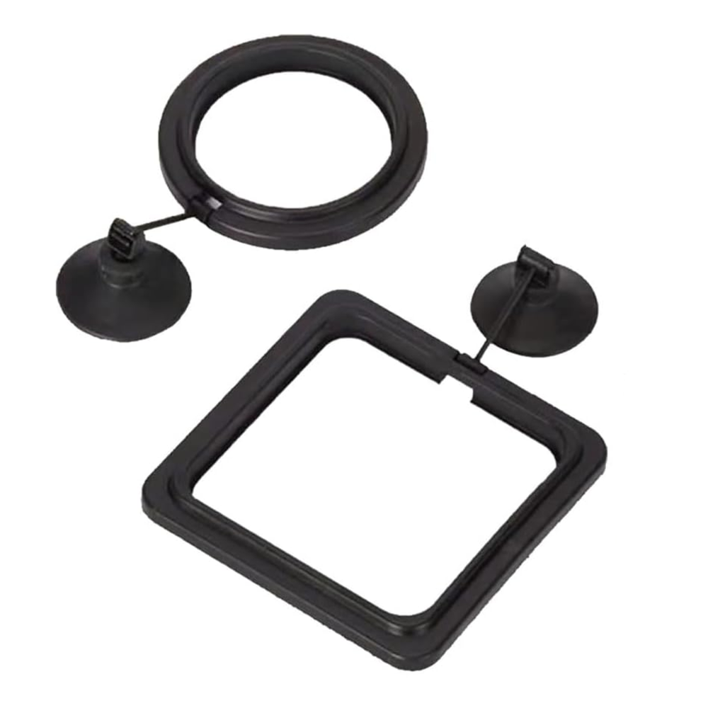 Fish Feeding Rings Set (3-Pack) – Floating Feeders with Thermometer Strip