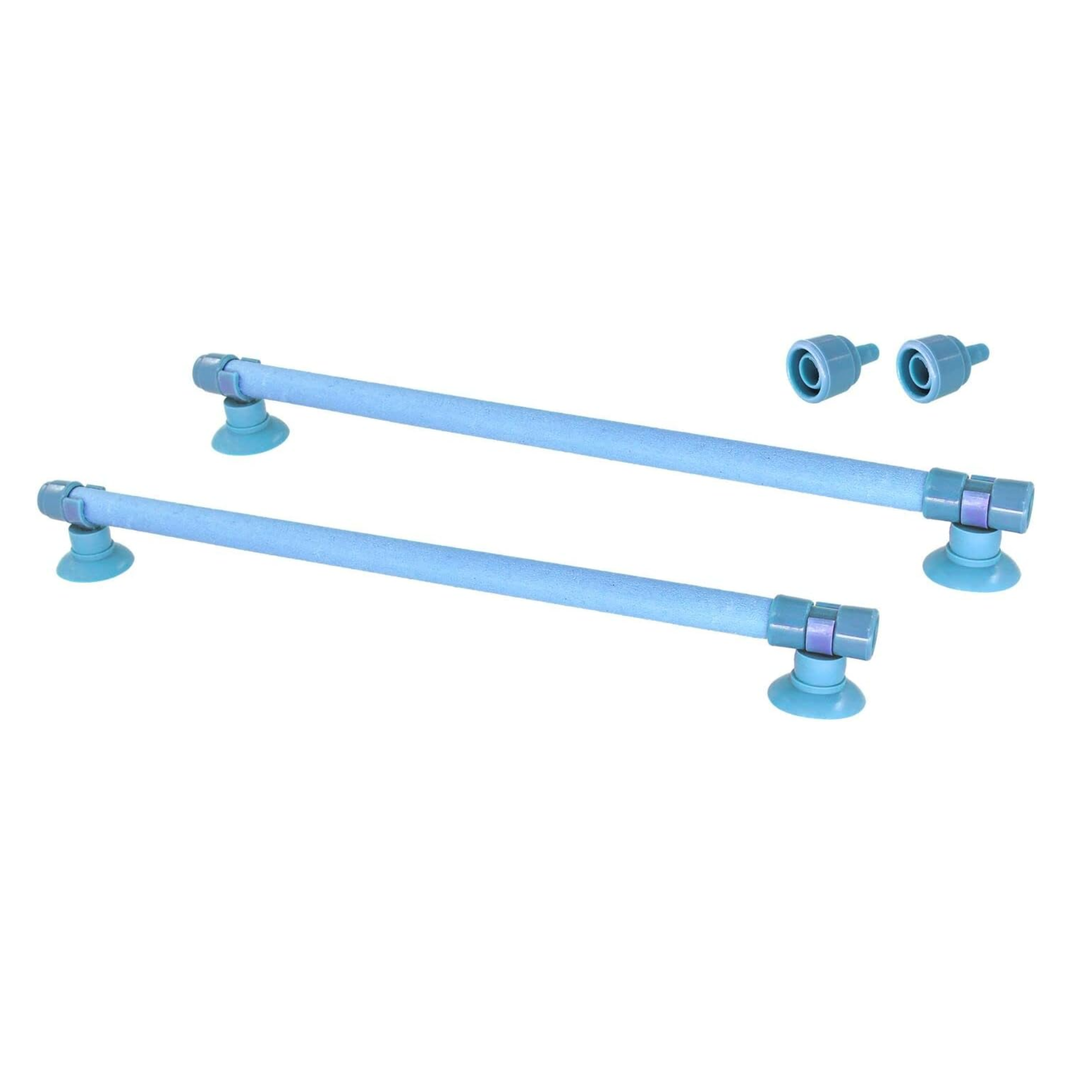 Aquarium Air Stone Bubble Wall – 2-Pack Bubble Bar Diffusers with Suction Cups (10")