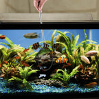 Aquarium Fish Net with Extendable Stainless Steel Long Handle Fine Mesh Net for Fish Tank