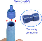 2 Pieces Length Aquarium Air Stone Bubble Wall with Suction Cups, Fish Tank Bubbler Air Bar Tube Bubble Release Diffuser Bar for Fish Tank Air Pump (Blue)