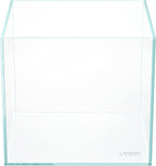 20C 2 Gallon Cube Rimless Low Iron Clear Aquarium Tank, All Glass Aquarium,Small Betta Fish Tank,W7.8×D7.8×H7.8 In(20X20X20Cm) 5Mm Thickness with Nano Foam Leveling Mat