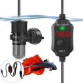 Evjurcn Aquarium Heater 10W Mini Fish Tank Heater with Digital Display Thermostat Adjustable Temperature 64~93F Set Arbitrarily 5V/2A USB Powered Automatic Power-Off for 1 to 5L Tanks(Black)