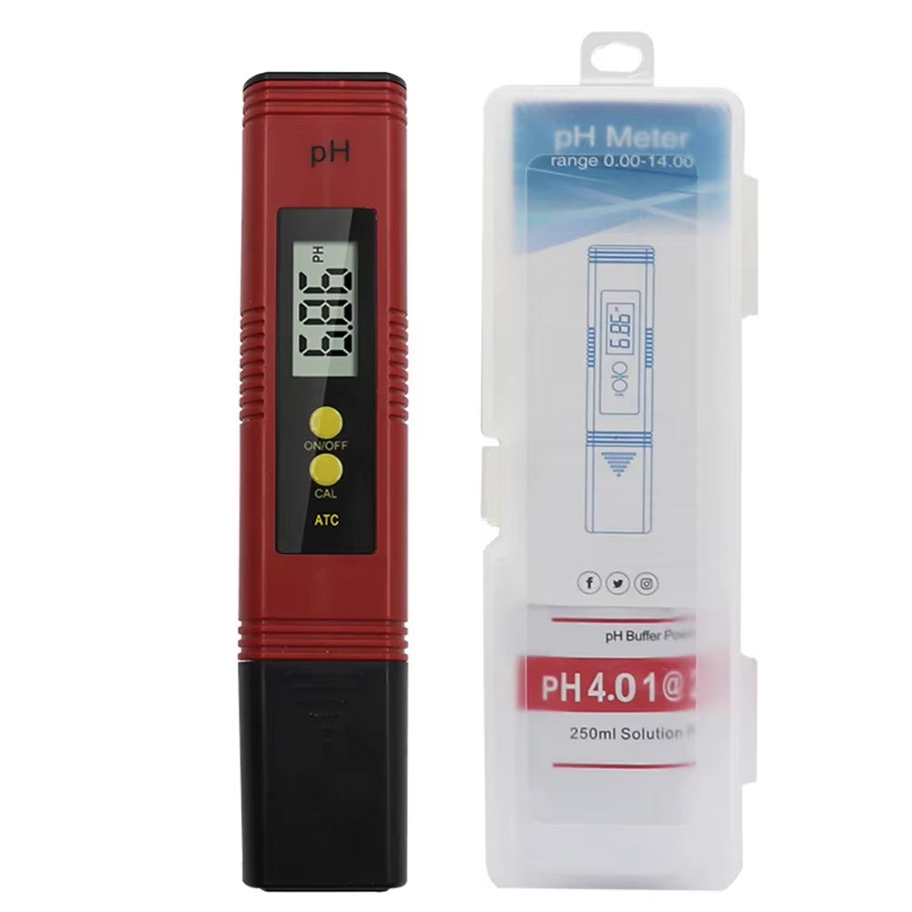 High Accuracy Digital PH Meter Tester Pen with 0.01 Precision and 0-14 PH Range for Aquariums and Pools