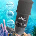 Evjurcn Aquarium Heater 10W Mini Fish Tank Heater with Digital Display Thermostat Adjustable Temperature 64~93F Set Arbitrarily 5V/2A USB Powered Automatic Power-Off for 1 to 5L Tanks(Black)