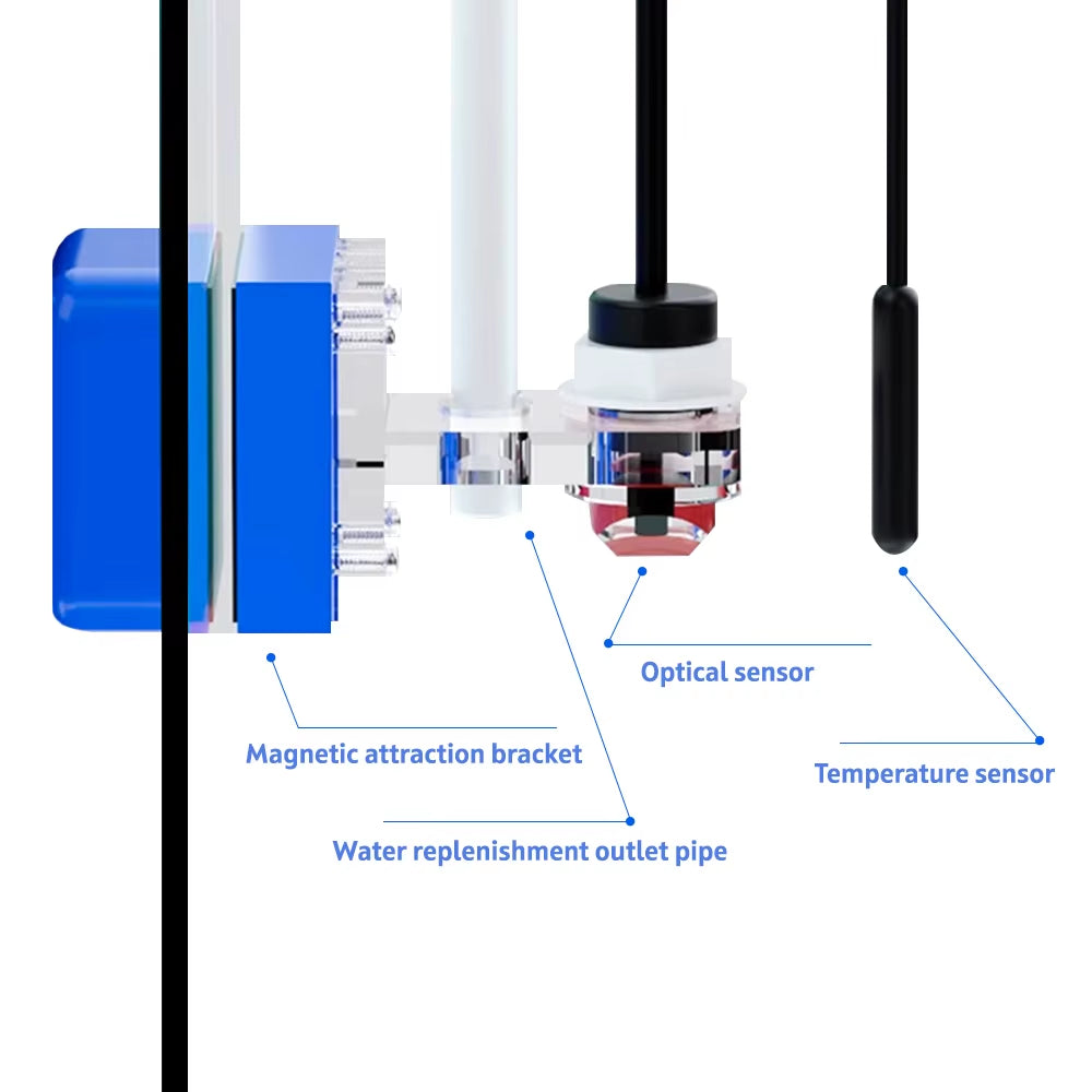 AIPAI Smart ATO System Auto Top off for Aquarium App-Controlled Water Level Regulator Precision Optical Sensor for Reef Tank Mar