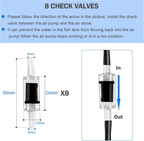 Aquarium Air Pump Accessories Kit - 26 ft