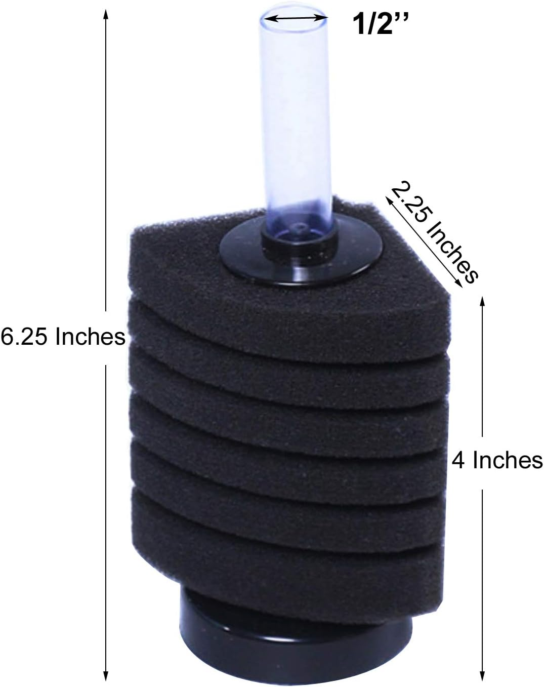 Corner Bio Sponge Filter – Quiet Breeding Filter for Nano Tanks (15 Gal)