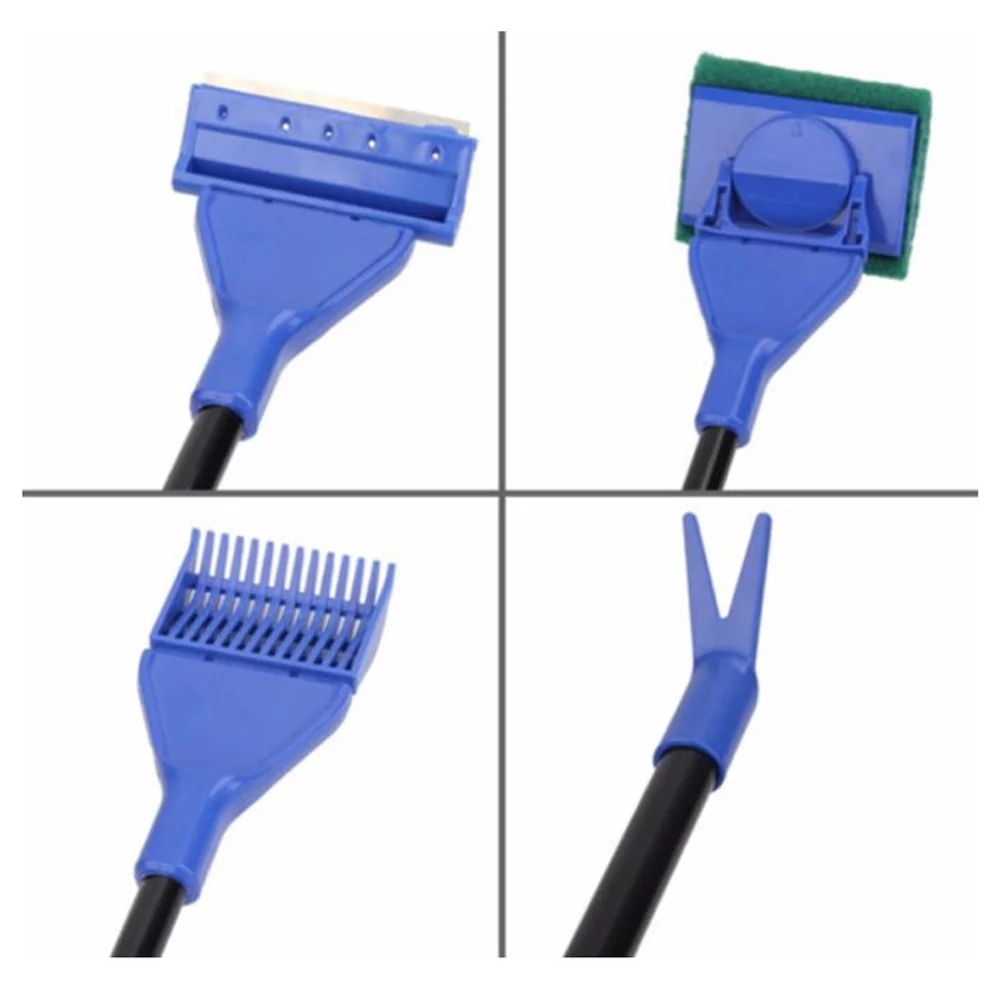 5-in-1 Aquarium Cleaning Kit – Gravel Vacuum, Scraper, Net & Tools