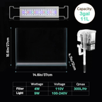 Premium 3-Gallon Rimless Aquarium Kit