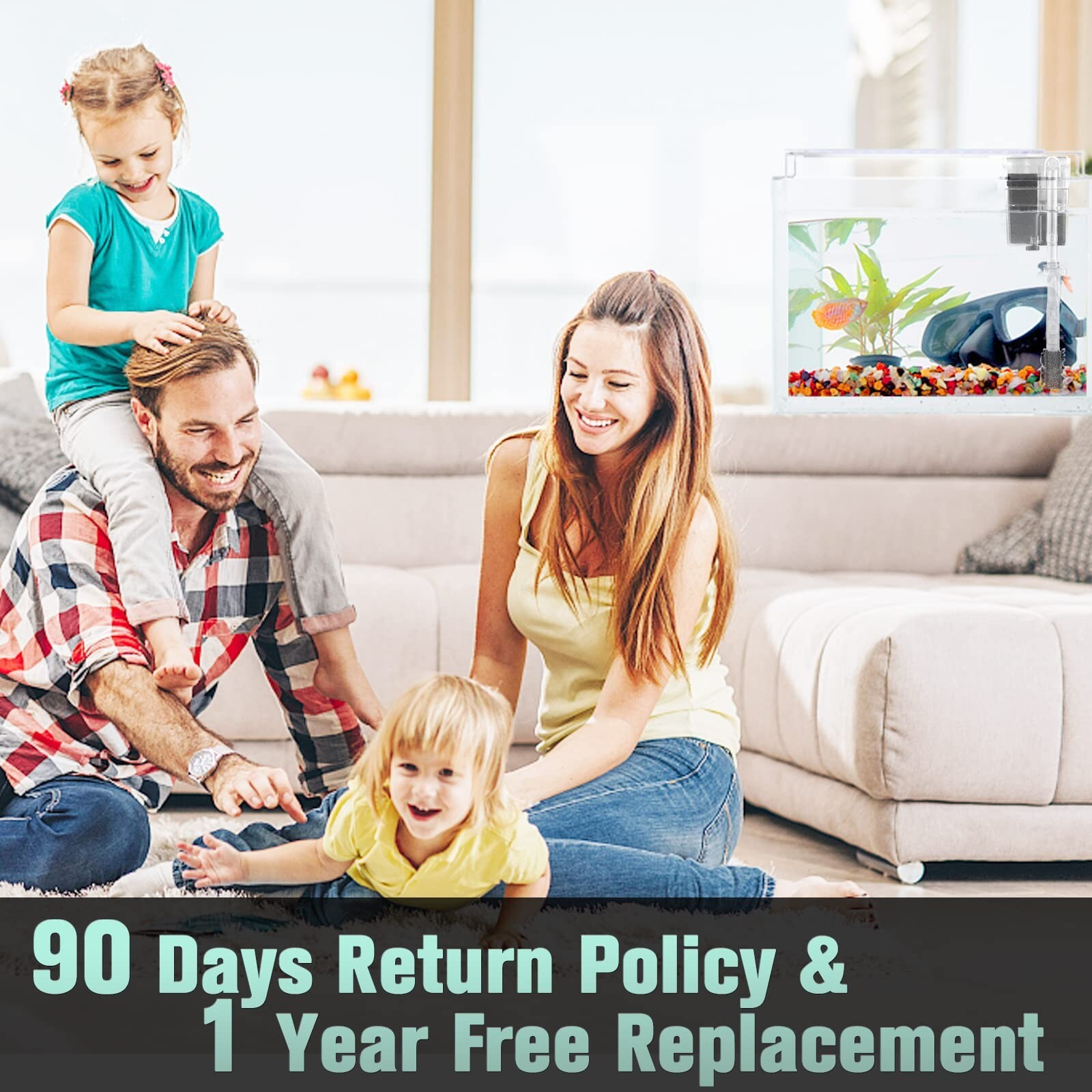 3-Gallon Rimless Glass Aquarium Kit – Low Iron Tank with LED & Skimmer