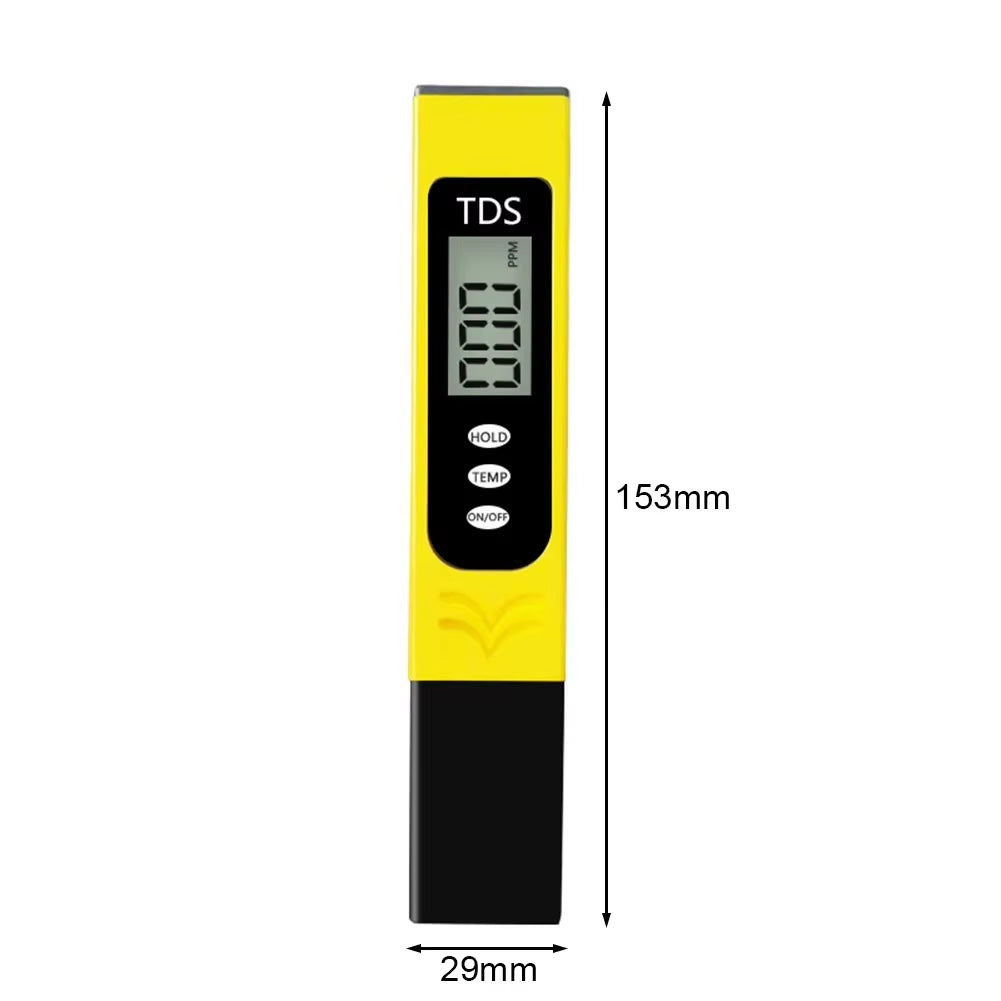 TDS Pen High Precision Water Hardness Instrument EC TDS Tester PH Meter Aquarium Pool Water Quality Purity Testing Pen