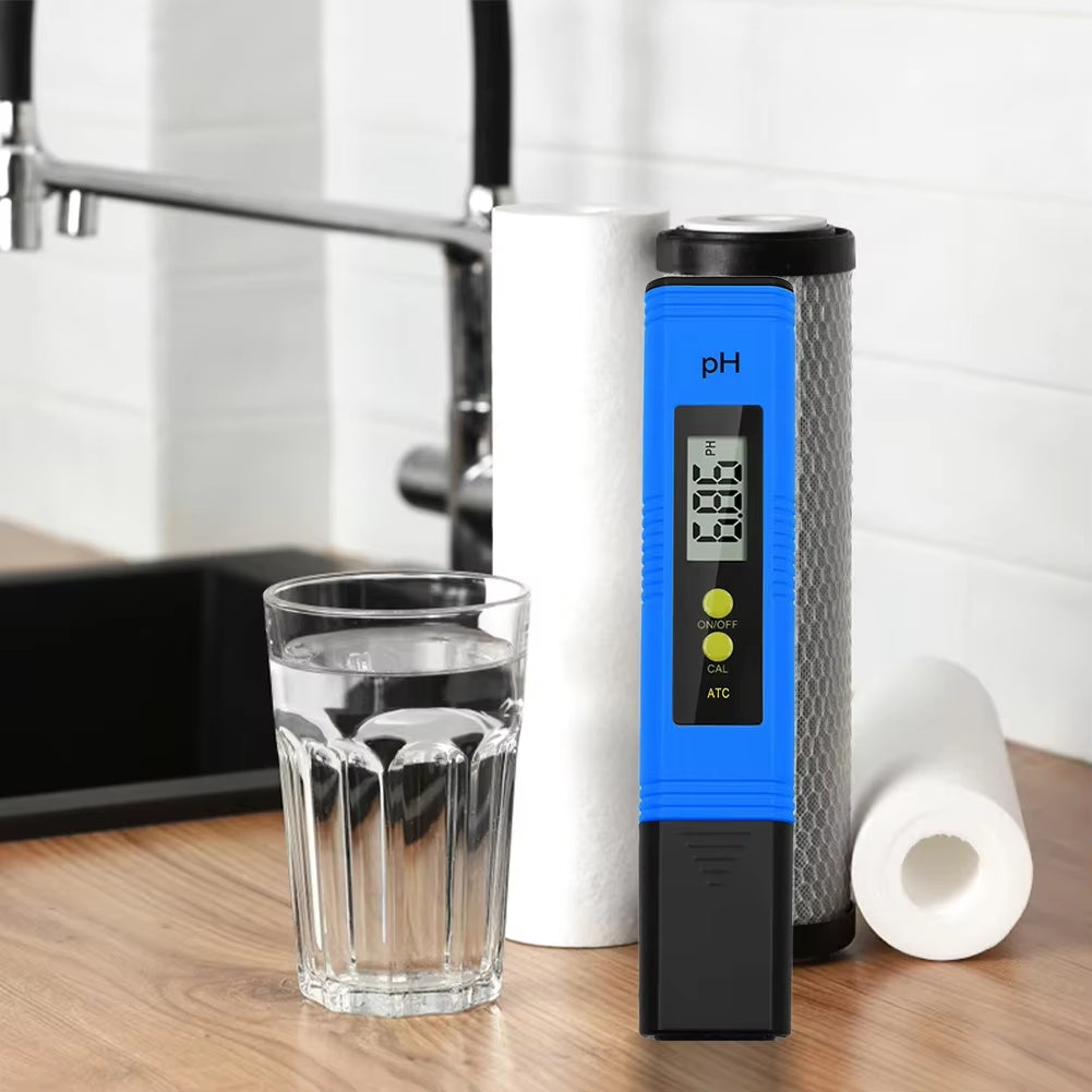 High Accuracy Digital PH Meter Tester Pen with 0.01 Precision and 0-14 PH Range for Aquariums and Pools