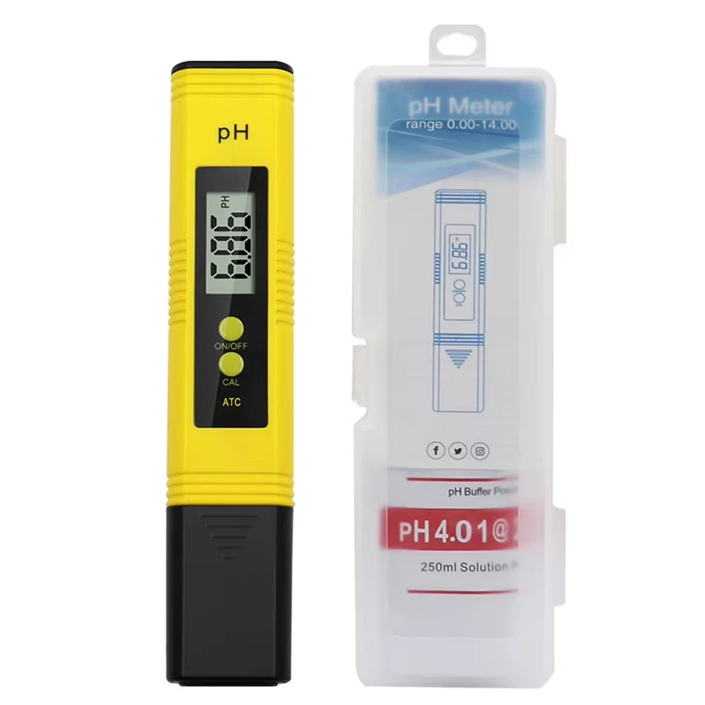 High Accuracy Digital PH Meter Tester Pen with 0.01 Precision and 0-14 PH Range for Aquariums and Pools