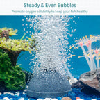 Aquarium Air Stone 2 Inch Bread, Fish Tank Air Stone Oxygen Diffuser for Air Pump Fish Tank Bucket Small Pond and DWC Reservoir