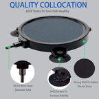 4.2-Inch Air Stone Disc Bubble Diffuser with Suction Cups for Oxygenation in Fresh/Saltwater Tanks, Ponds, Hydroponic, Aquaponics, and as a Decorative Airstone for Aquariums